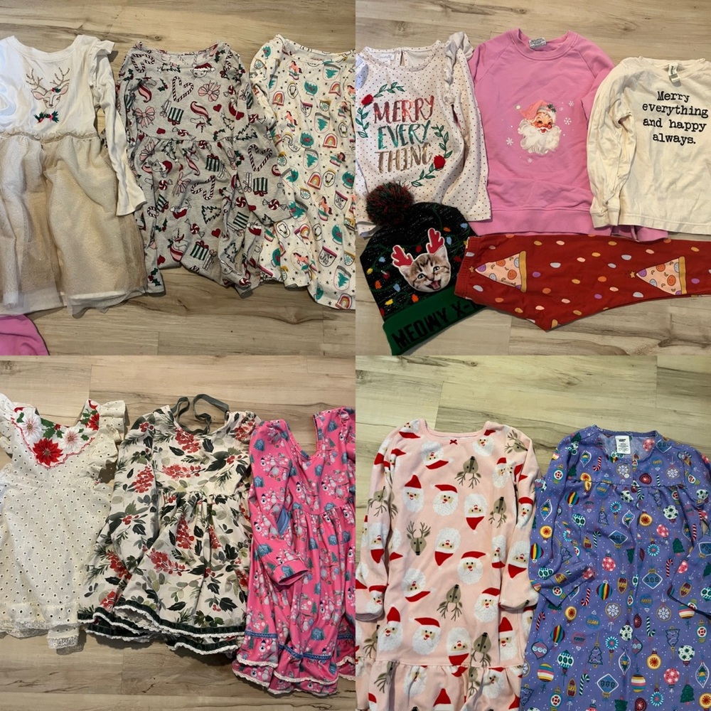 Girls’ 4-6 Christmas clothing lot